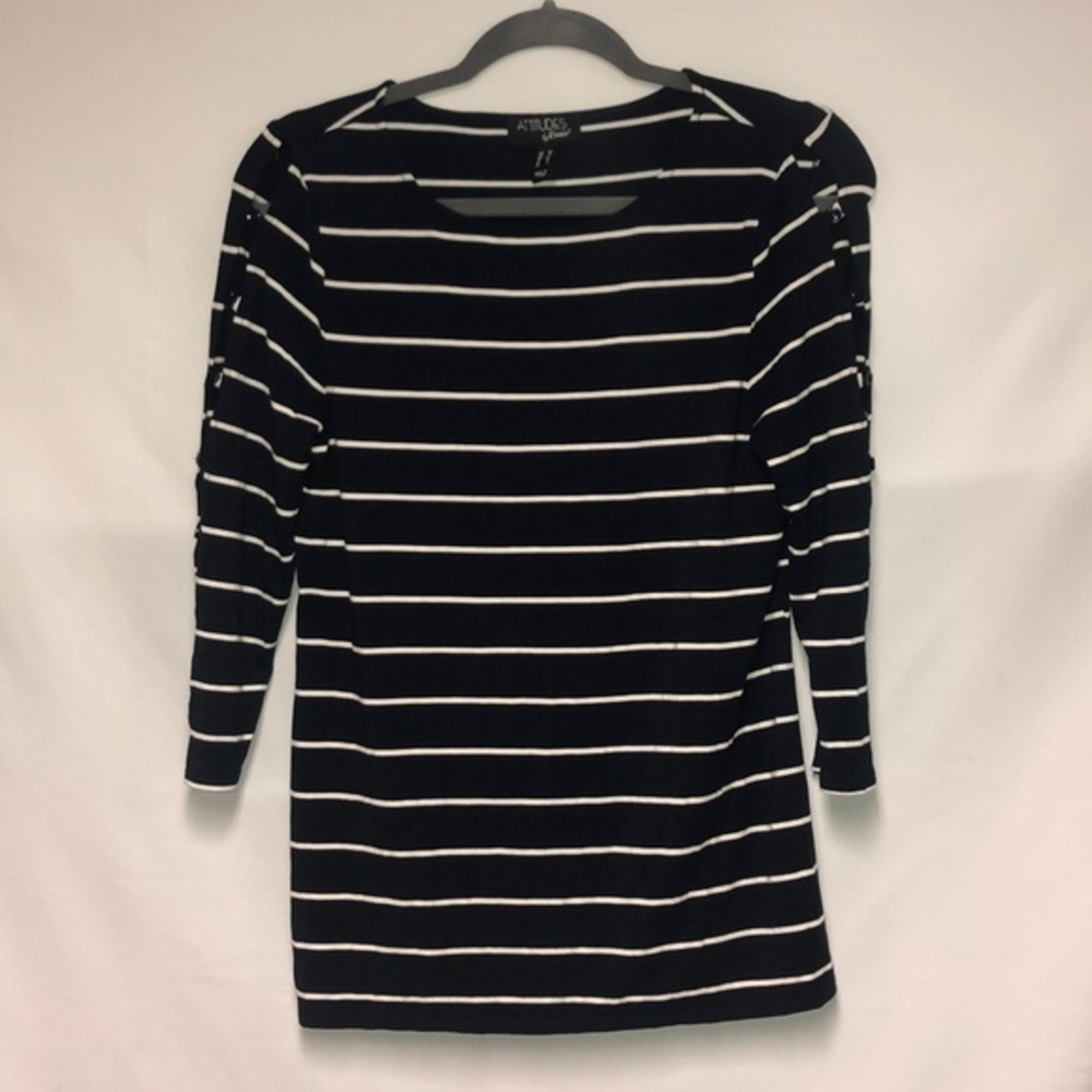 ATTITUDES BY RENEE STRIPED SHIRT SIZE XS